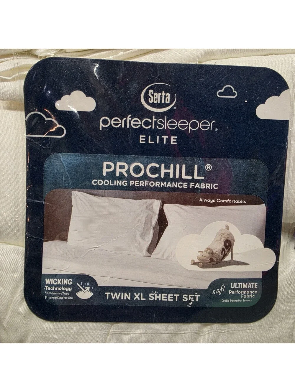 Serta Perfect Sleeper Elite ProChill Twin XL Sheet Set 4pc Cooling NEW